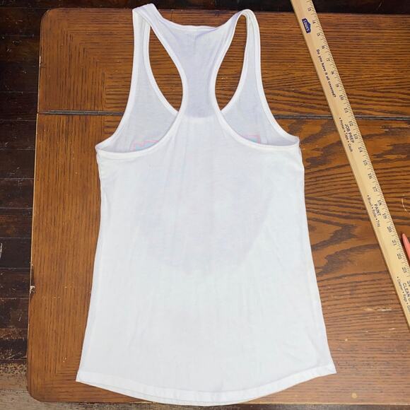 Dixxon Tank Top Sz Med Pink Blue Graffiti Front Graphic Wrench Hammer motorcycle - Picture 7 of 8